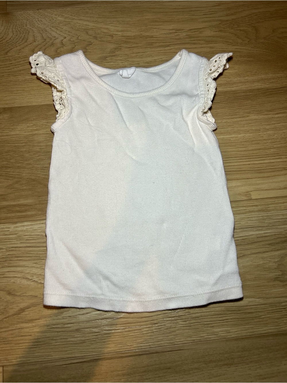GAP White Girls' Lace Sleeve Tank Top